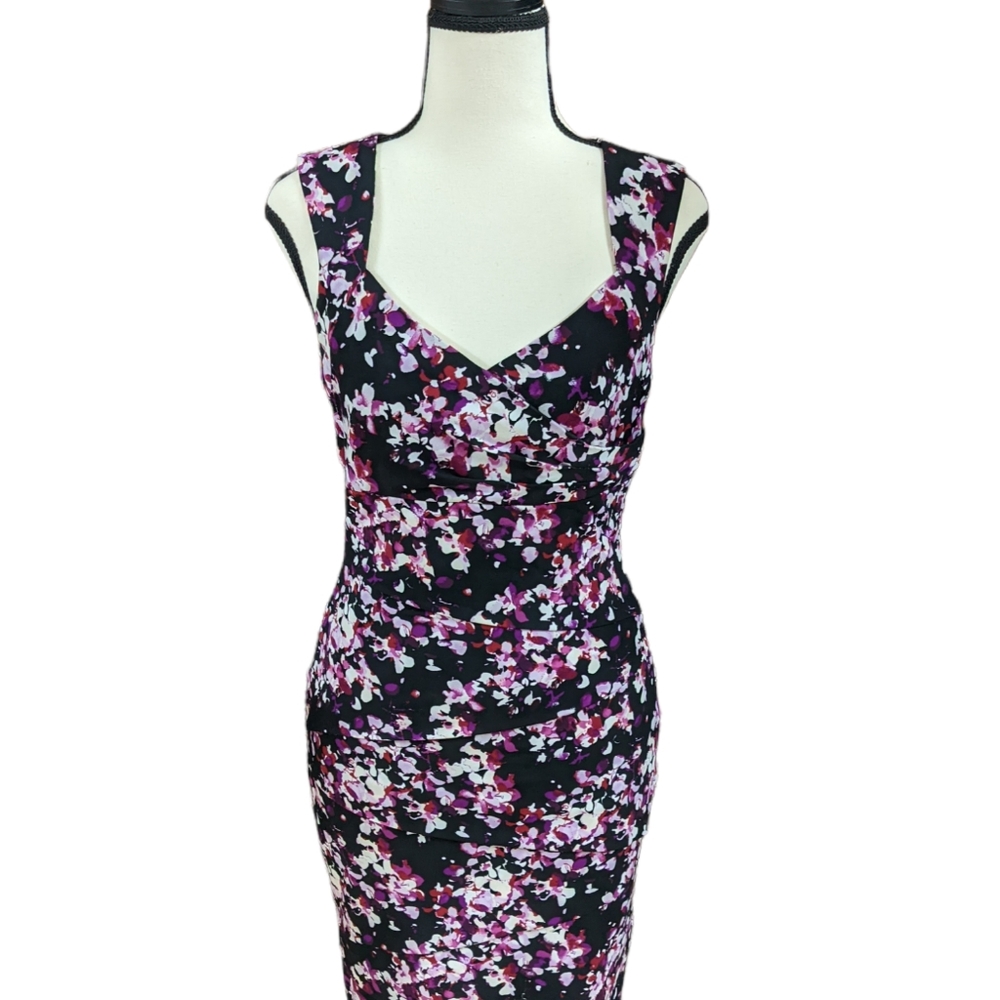 Floral White House Black Market dress size 4